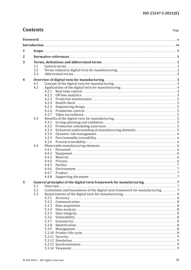 ISO 23247-1:2021 - Automation systems and integration — Digital twin framework for manufacturing — Part 1: Overview and general principles
Released:10/22/2021