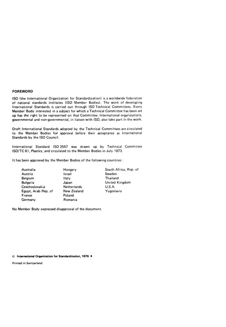 ISO 2557-1:1976 ISO 2557-1:1976 - Plastics — Amorphous thermoplastic moulding materials — Preparation of test specimens with a defined level of shrinkage — Part 1: Test specimens in the form of parallelepipedic bars (Injection moulding and compression moulding)
Released:4/1/1976 - Page 2 preview