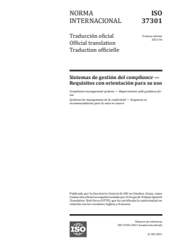 SIST ISO 37301:2021 ISO 37301:2021 - Compliance management systems — Requirements with guidance for use
Released:5/31/2021 - Page 1 preview