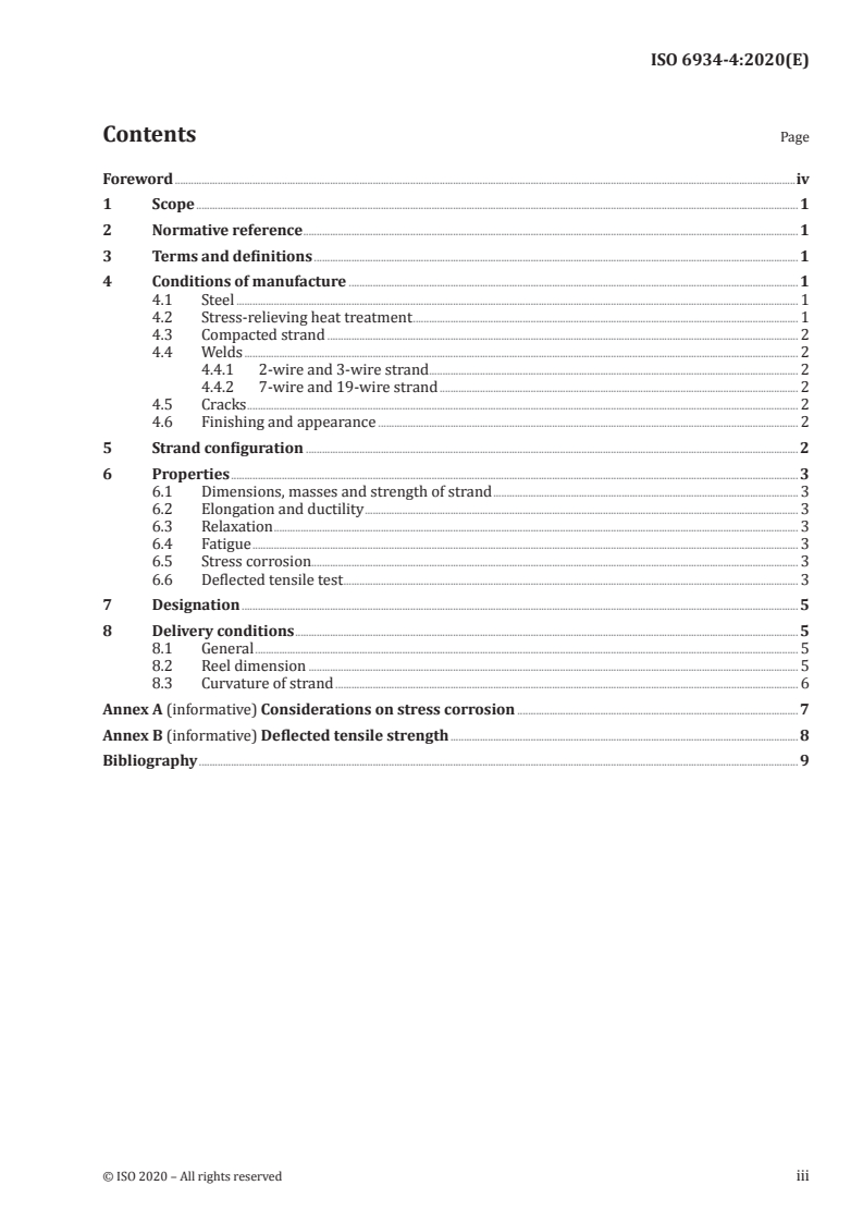 ISO 6934-4:2020 ISO 6934-4:2020 - Steel for the prestressing of concrete — Part 4: Strand
Released:11/30/2020