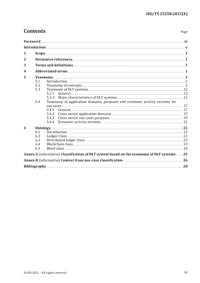 ISO/TS 23258:2021 - Blockchain and distributed ledger technologies — Taxonomy and Ontology
Released:11/2/2021