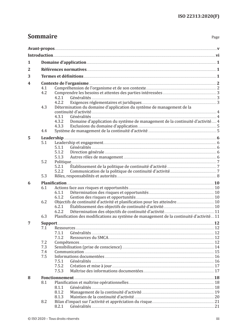 ISO 22313:2020 - Sécurité et résilience — Systèmes de management de la continuité d'activité — Lignes directrices sur l'utilisation de l'ISO 22301
Released:2/20/2020