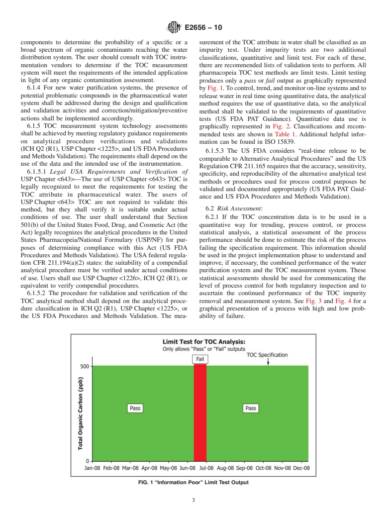 ASTM E2656-10 - Standard Practice for Real-time Release Testing of Pharmaceutical Water for the Total  Organic Carbon Attribute