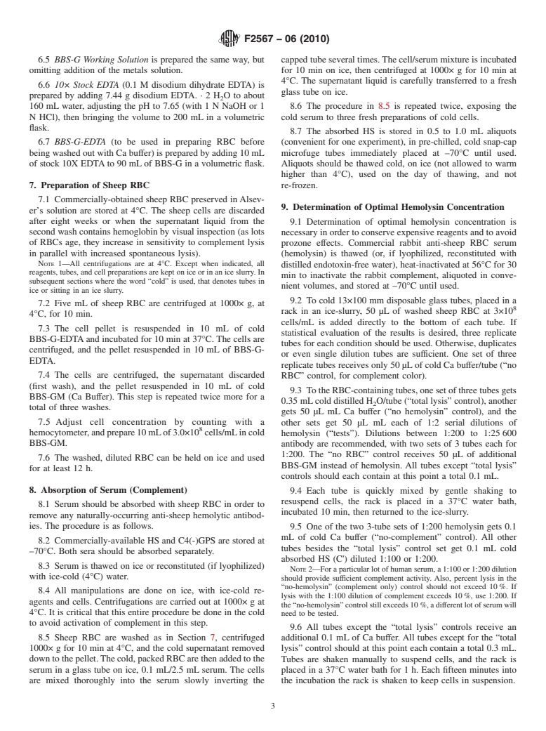 ASTM F2567-06(2010) - Standard Practice for Testing for Classical Pathway Complement Activation in Serum by Solid Materials (Withdrawn 2016)