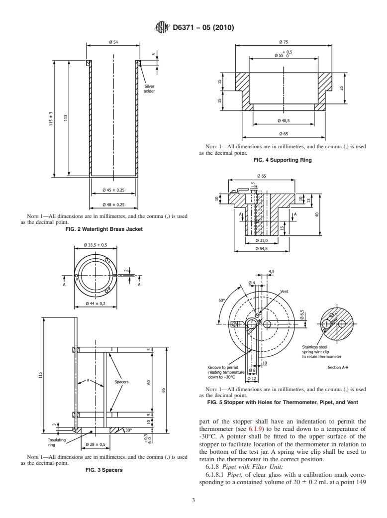 ASTM D6371-05(2010) - Standard Test Method for Cold Filter Plugging Point of Diesel and Heating Fuels