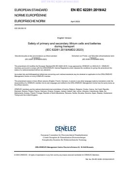 EN IEC 62281:2019/A2:2023 EN IEC 62281:2019/A2:2023 - Page 3 preview