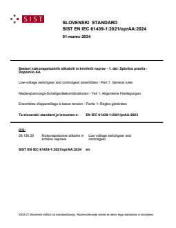 EN IEC 61439-1:2021/oprAA:2024 - Page 1 preview