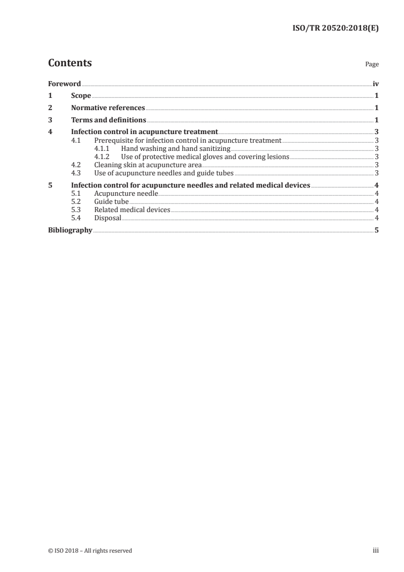 ISO/TR 20520:2018 - Traditional Chinese medicine — Infection control for acupuncture treatment
Released:4/12/2018