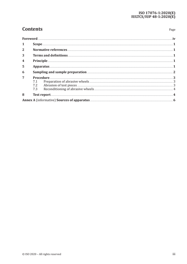 ISO 17076-1:2020 - Leather — Determination of abrasion resistance — Part 1: Taber® method
Released:1/8/2020