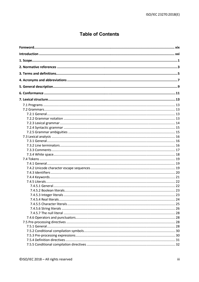 ISO/IEC 23270:2018 - Information technology — Programming languages — C#
Released:12/13/2018