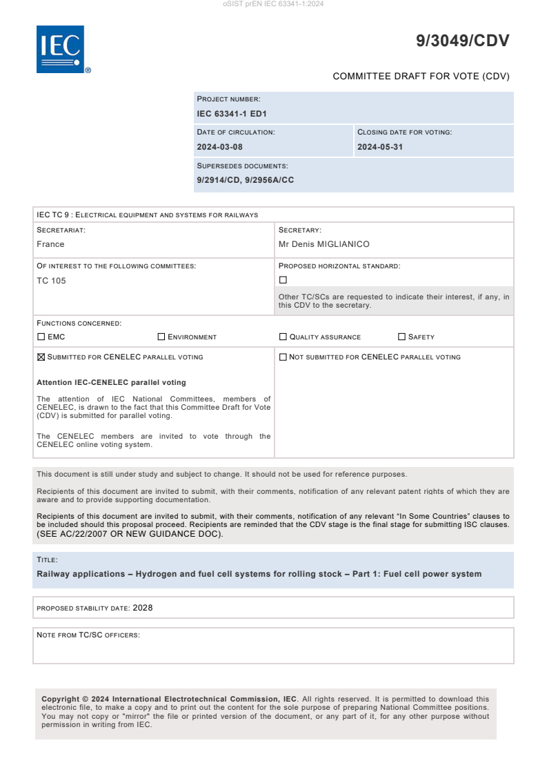 prEN IEC 63341-1:2024 - BARVE