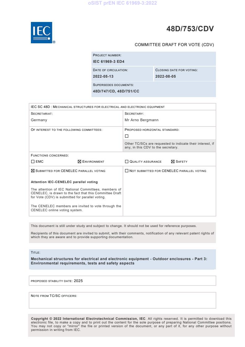 prEN IEC 61969-3:2022