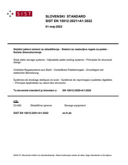 EN 15512:2021+A1:2022 - Page 1 preview