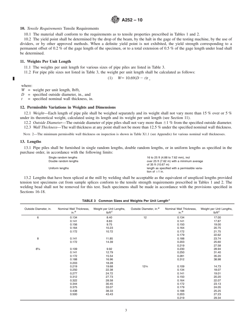 REDLINE ASTM A252-10 - Standard Specification for  Welded and Seamless Steel Pipe Piles