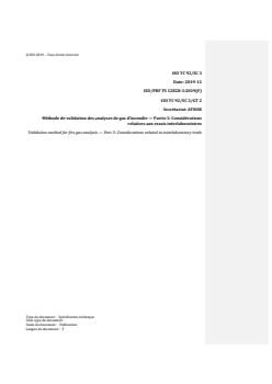REDLINE ISO/TS 12828-3:2020 - Validation method for fire gas analysis — Part 3: Considerations related to interlaboratory trials
Released:3/20/2020 - Page 1 preview