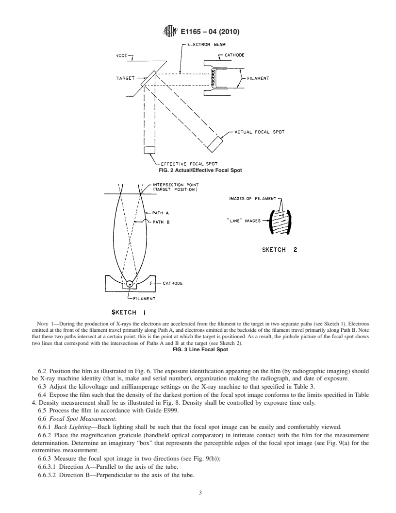 REDLINE ASTM E1165-04(2010) - Standard Test Method for Measurement of Focal Spots of Industrial X-Ray Tubes by Pinhole Imaging