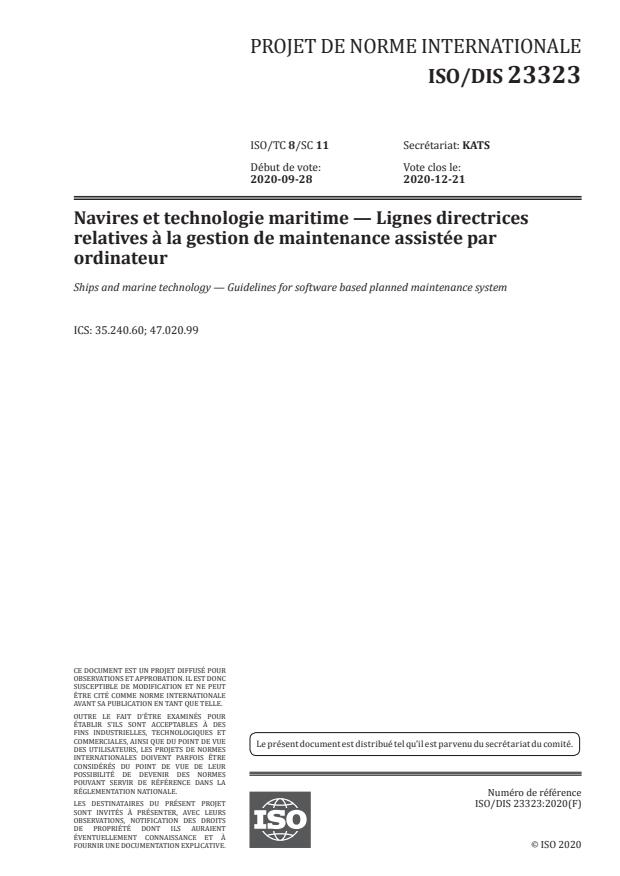 ISO/DIS 23323