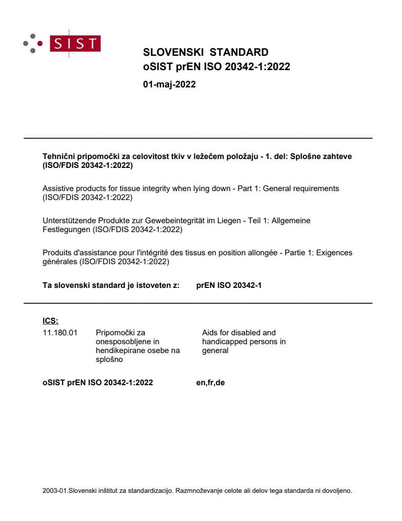 oSIST prEN ISO 20342-1:2022 - BARVE na PDF-str 21,35