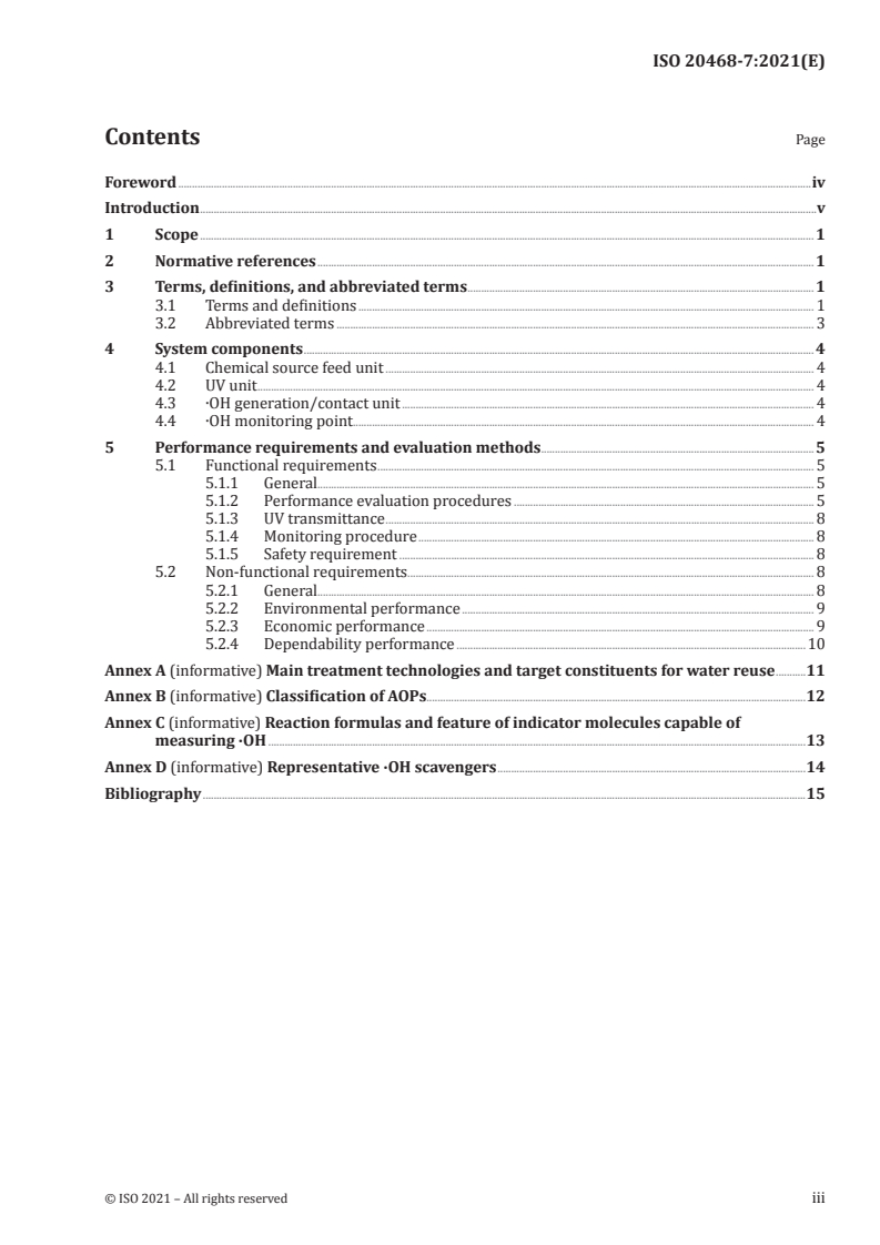 ISO 20468-7:2021 - Guidelines for performance evaluation of treatment technologies for water reuse systems — Part 7: Advanced oxidation processes technology
Released:6/22/2021