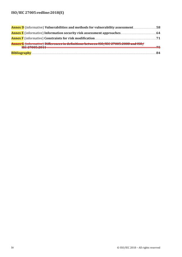 ISO/IEC 27005:2018 REDLINE ISO/IEC 27005:2018 - Information technology -- Security techniques -- Information security risk management - Page 4 preview