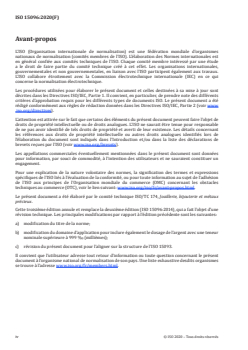 ISO 15096:2020 - Joaillerie, bijouterie et métaux précieux — Dosage de l'argent à haute pureté — Méthode par différence utilisant l'ICP-OES
Released:2/26/2020 - Page 4 preview