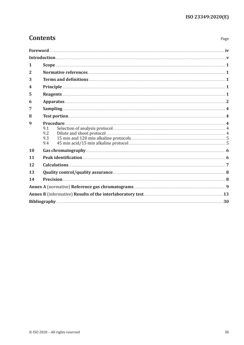 ISO 23349:2020 - Animal and vegetable fats and oils — Determination of sterols and stanols in foods and dietary supplements containing added phytosterols
Released:1/31/2020