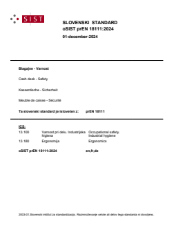 prEN 18111:2024 - Page 1 preview