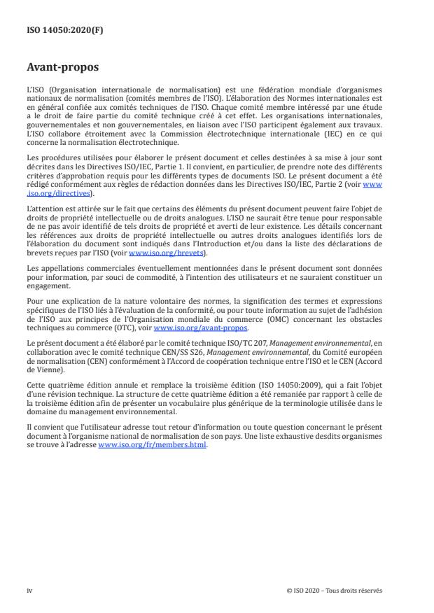 ISO 14050:2020 ISO 14050:2020 - Management environnemental -- Vocabulaire - Page 4 preview