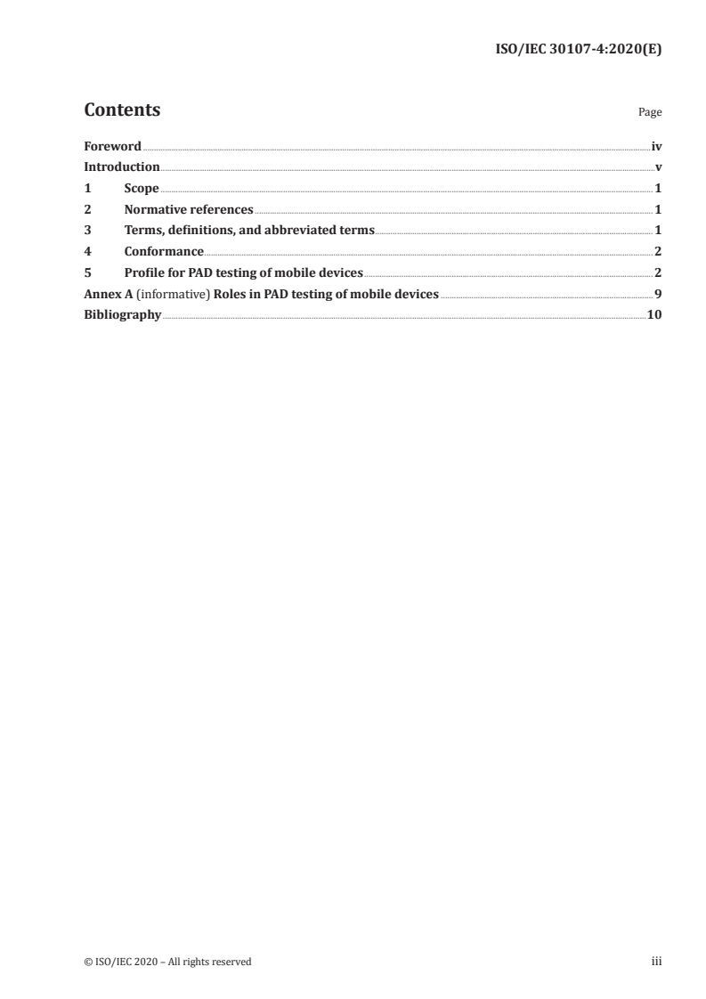 ISO/IEC 30107-4:2020 ISO/IEC 30107-4:2020 - Information technology — Biometric presentation attack detection — Part 4: Profile for testing of mobile devices
Released:6/12/2020