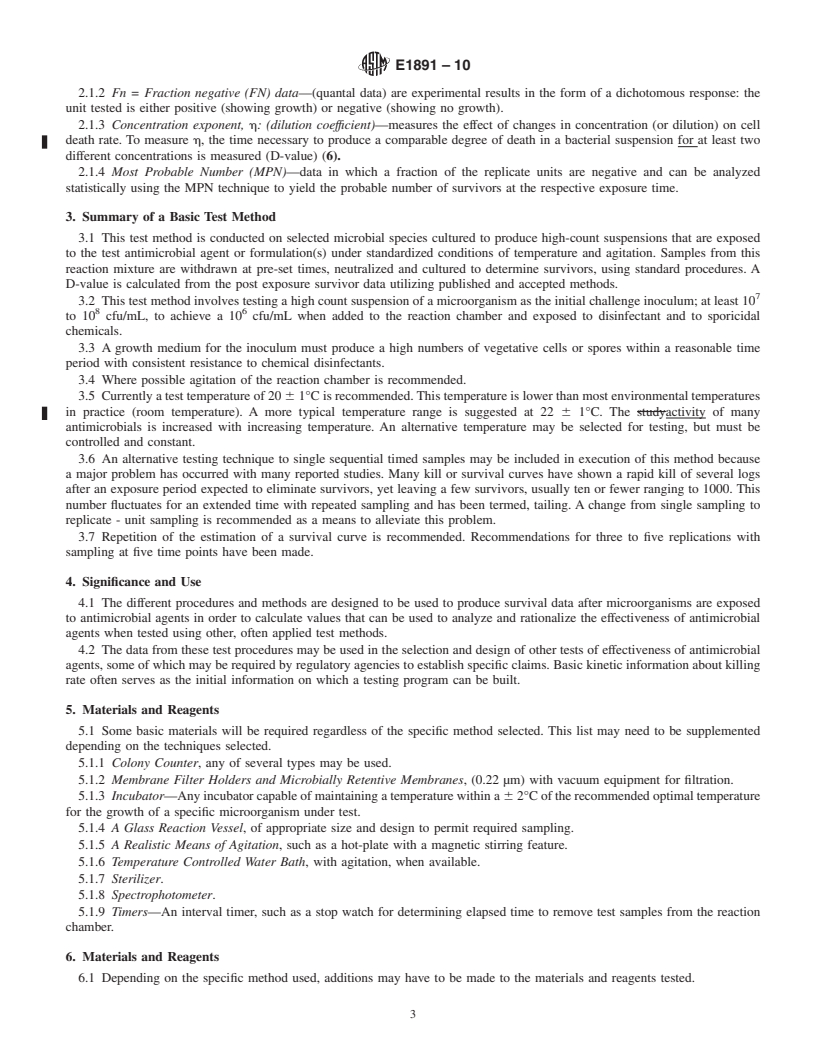 ASTM E1891-10 - Standard Guide for Determination of a Survival Curve ...