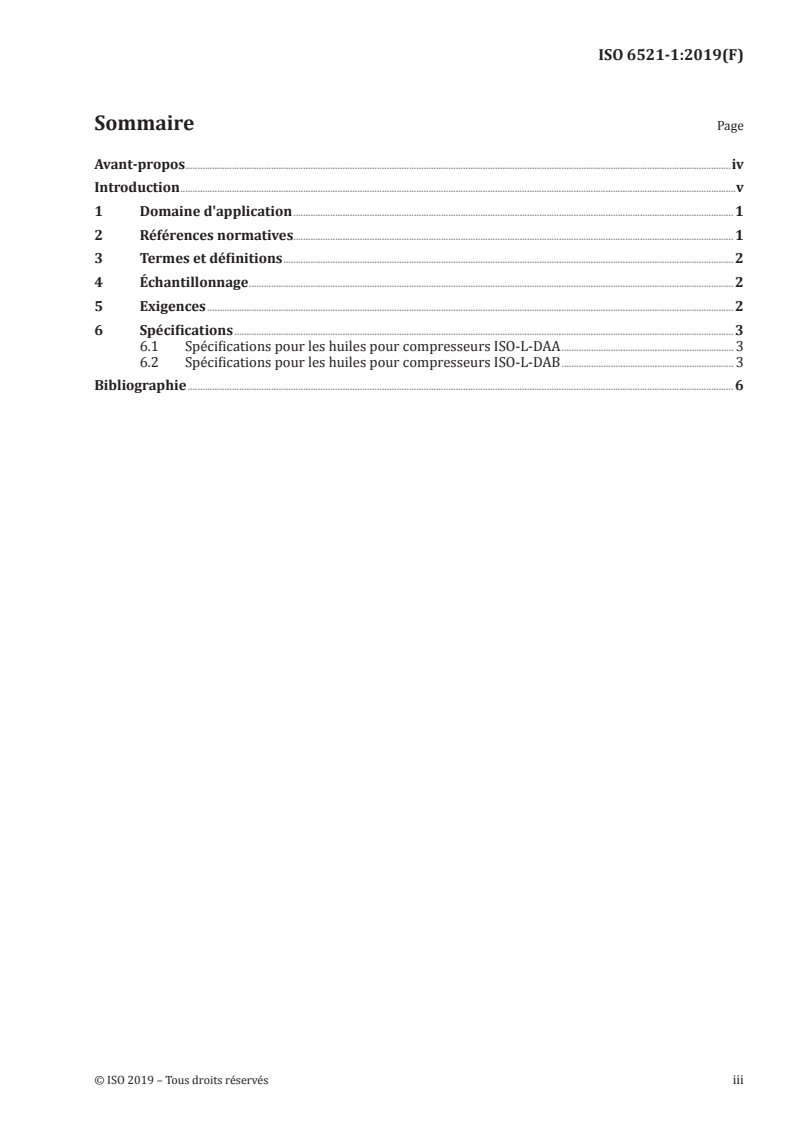 ISO 6521-1:2019 - Lubrifiants, huiles industrielles et produits connexes (classe L) — Famille D (compresseurs) — Partie 1: Spécifications pour les catégories DAA et DAB (Lubrifiants pour compresseurs alternatifs et compresseurs rotatifs alimentés au goutte à goutte)
Released:8/23/2019