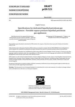 FprEN 521 prEN 521:2022 - Page 3 preview