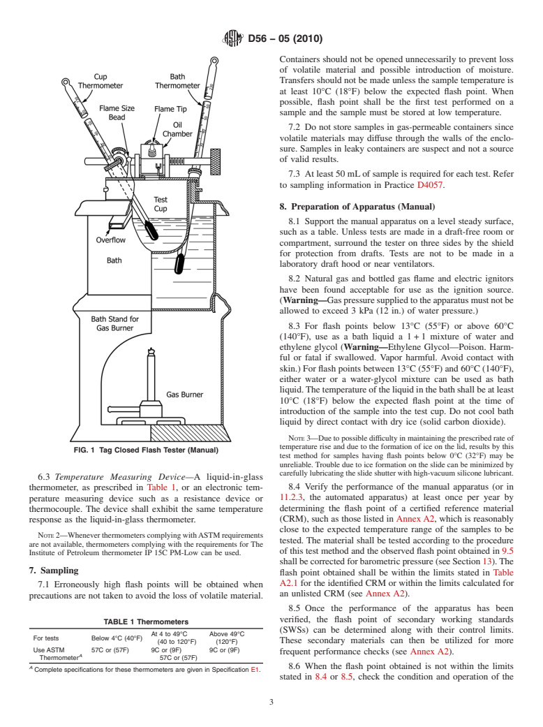 ASTM D56-05(2010) - Standard Test Method for Flash Point by Tag Closed Cup Tester