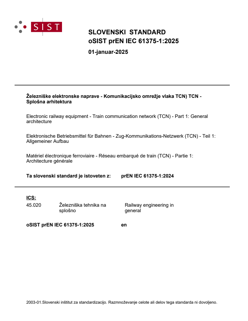 prEN IEC 61375-1:2025 - BARVE