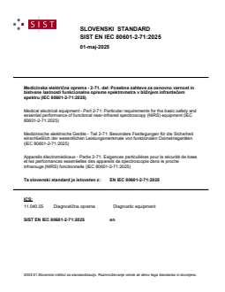 EN IEC 80601-2-71:2025 - Page 1 preview