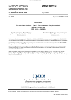 EN IEC 60904-2:2023 EN IEC 60904-2:2024 - BARVE - Page 3 preview