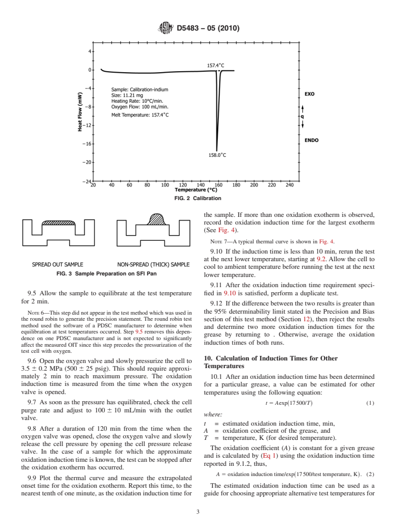 ASTM D5483-05(2010) - Standard Test Method for Oxidation Induction Time of Lubricating Greases by Pressure Differential Scanning Calorimetry