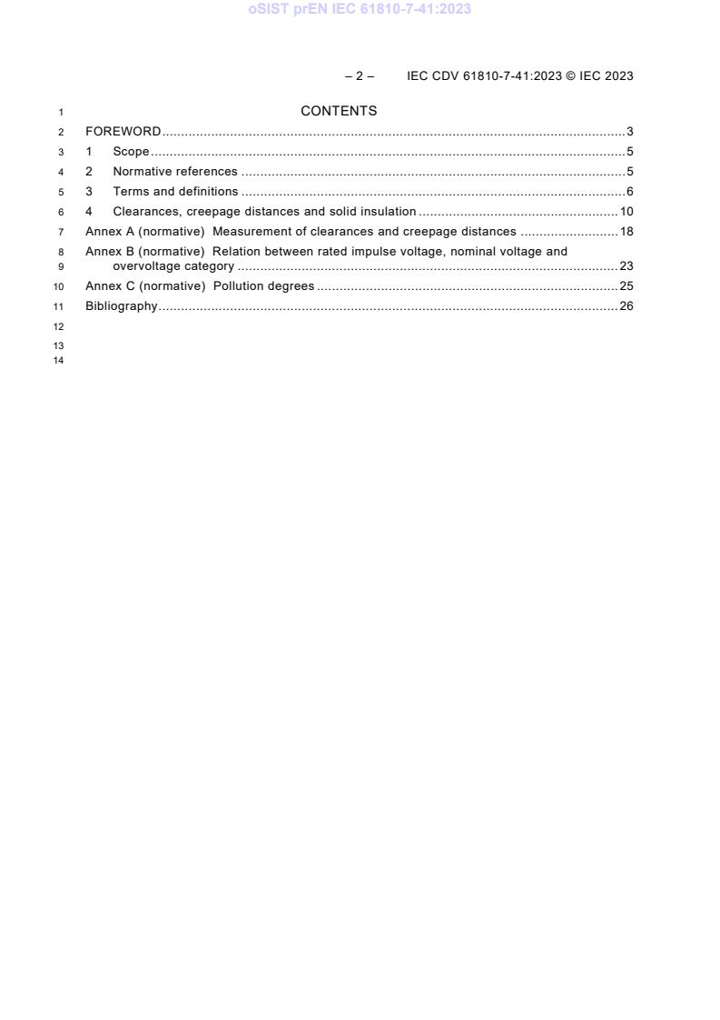 FprEN IEC 63522-41:2025 prEN IEC 61810-7-41:2023 - BARVE - Page 4 preview