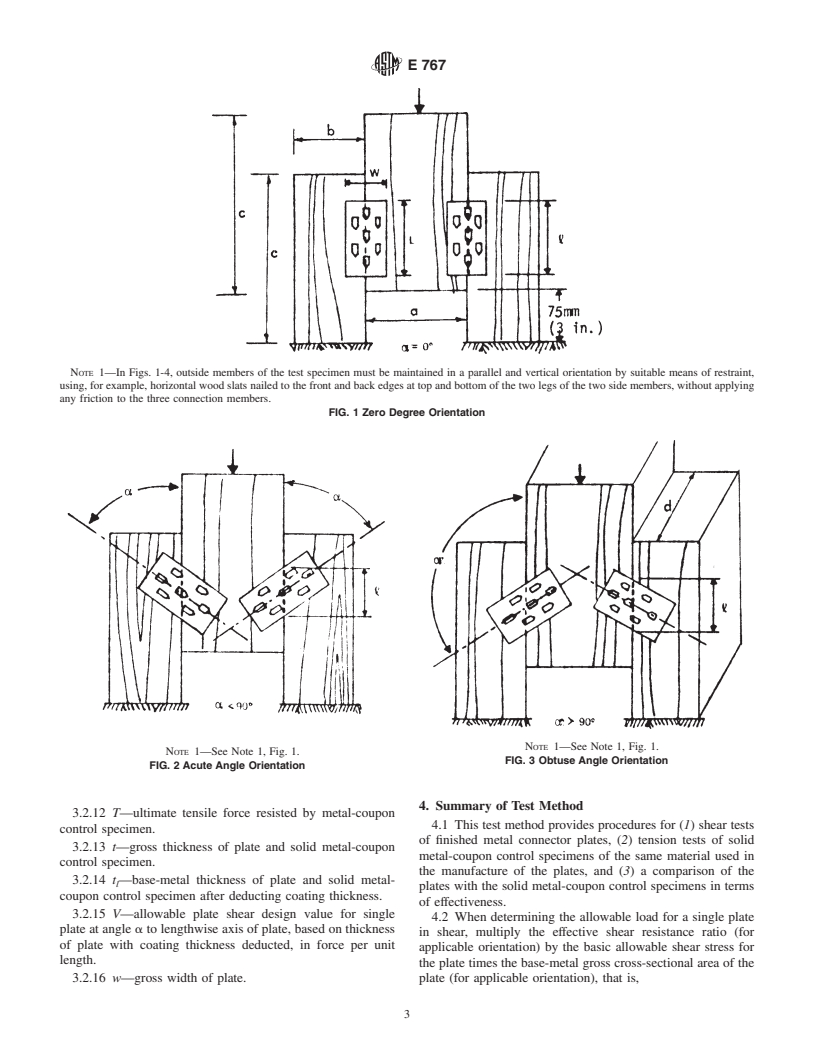 ASTM E767-96(2001) - Standard Test Method for Shear Strength Properties of Metal Connector Plates (Withdrawn 2005)