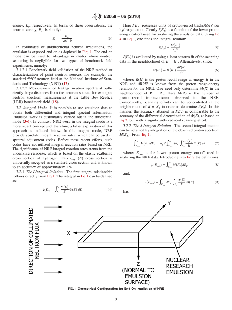 ASTM E2059-06(2010) - Standard Practice for Application and Analysis of Nuclear Research Emulsions for Fast Neutron Dosimetry