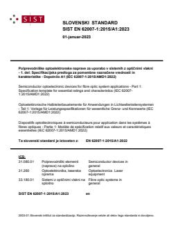 EN 62007-1:2015/A1:2022 EN 62007-1:2015/A1:2023 - Page 1 preview