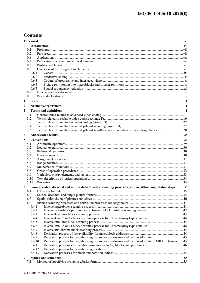 ISO/IEC 14496-10:2020 ISO/IEC 14496-10:2020 - Information technology — Coding of audio-visual objects — Part 10: Advanced video coding
Released:12/16/2020