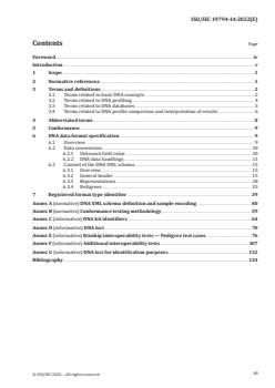 ISO/IEC 19794-14:2022 ISO/IEC 19794-14:2022 - Information technology — Biometric data interchange formats — Part 14: DNA data
Released:14. 10. 2022 - Page 3 preview