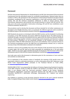 ISO/IEC/IEEE 24748-7:2019 - Systems and software engineering — Life cycle management — Part 7: Application of systems engineering on defense programs
Released:2/6/2019 - Page 3 preview