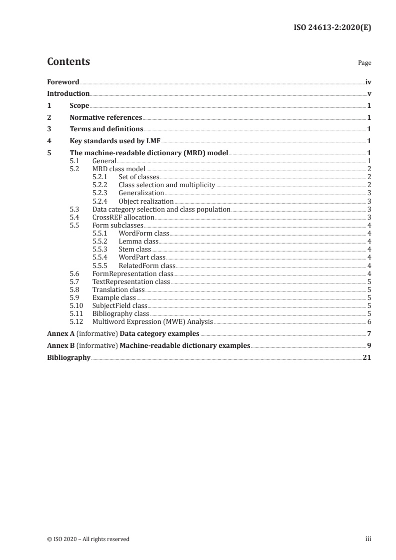 ISO 24613-2:2020 - Language resource management — Lexical markup framework (LMF) — Part 2: Machine-readable dictionary (MRD) model
Released:7/27/2020