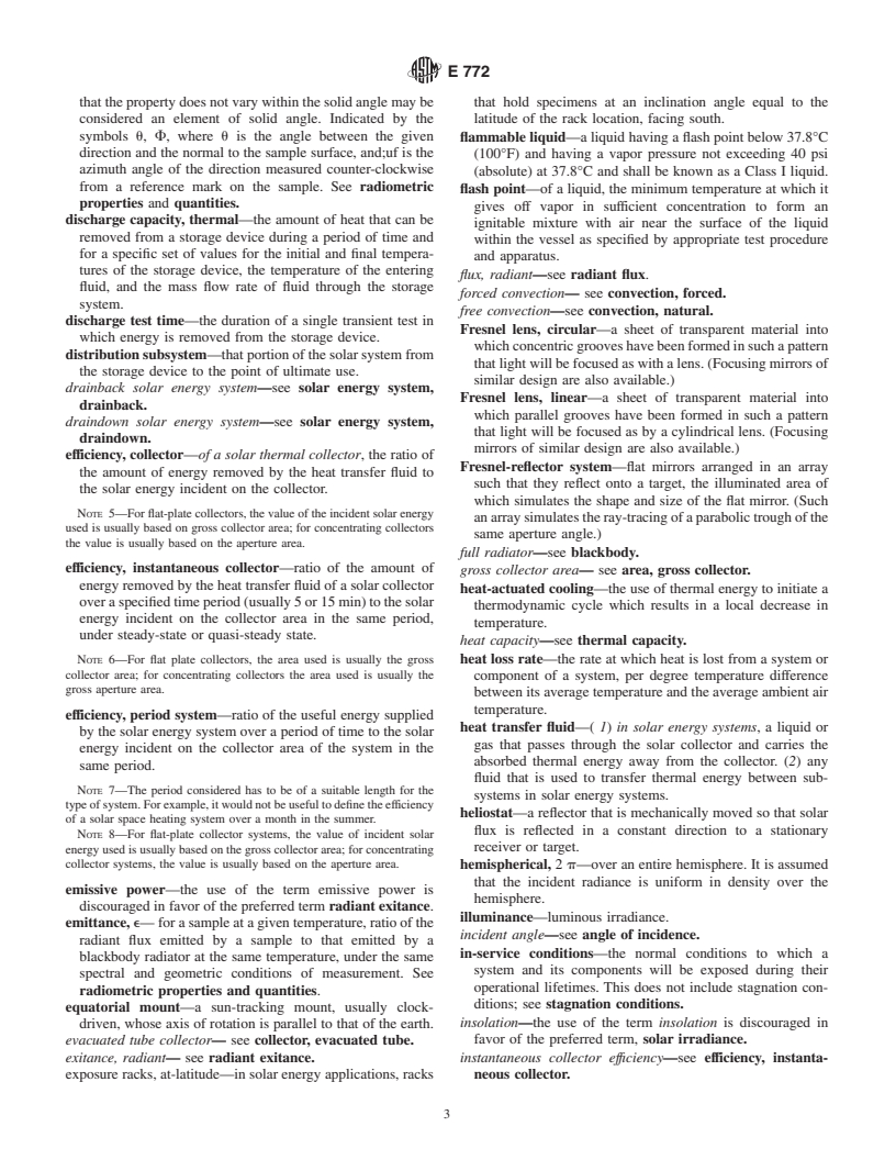 ASTM E772-87(2001) - Standard Terminology Relating to Solar Energy Conversion