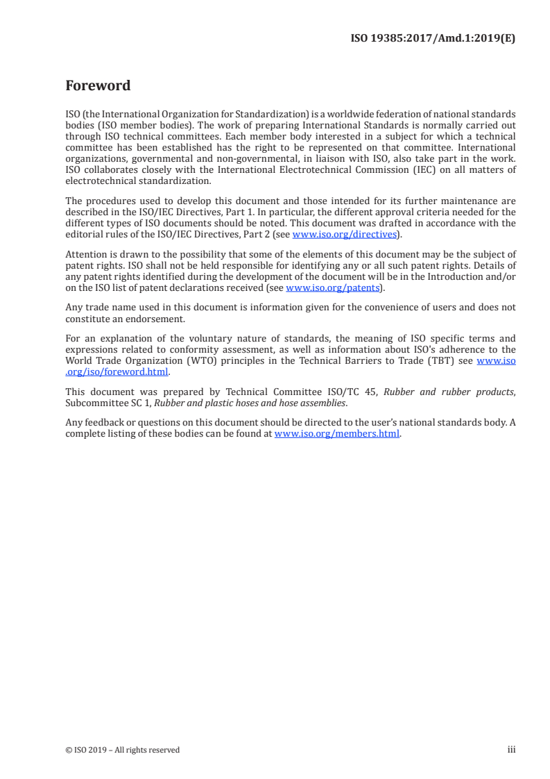 ISO 19385:2017/Amd 1:2019 - Rubber and plastics hoses and hose assemblies, wire- or textile-reinforced, for water jetting or water blasting applications — Specification — Amendment 1
Released:2/27/2019