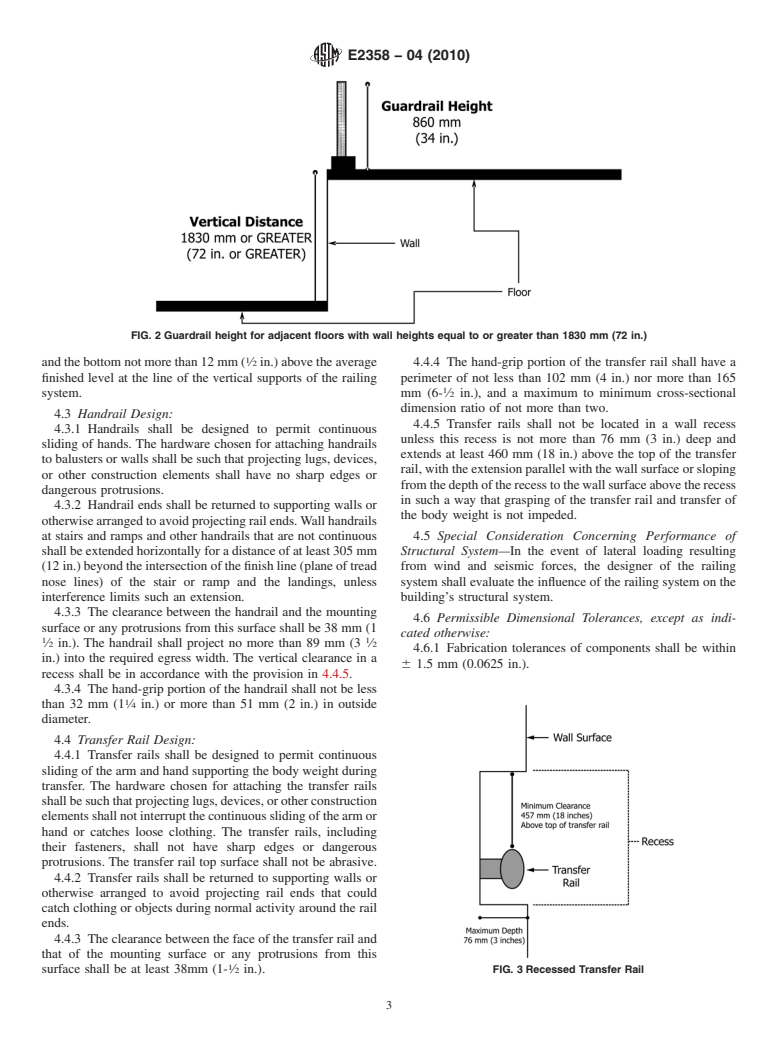 ASTM E2358-04(2010) - Standard Specification for the Performance of Glass in Permanent Glass Railing Systems, Guards, and Balustrades