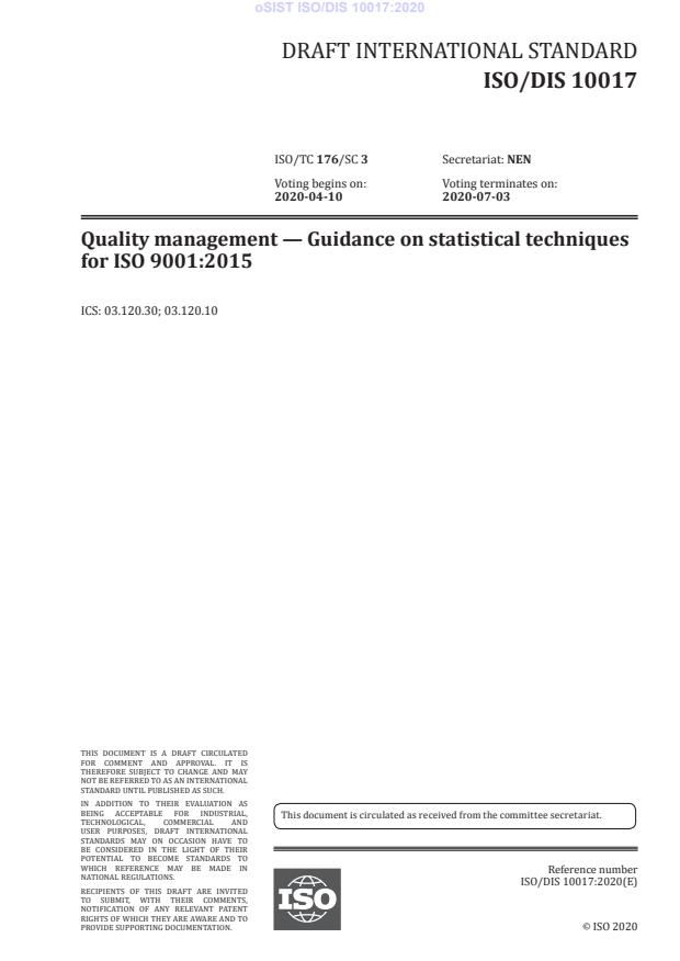 oSIST ISO/DIS 10017:2020 - BARVE na PDF-str 18