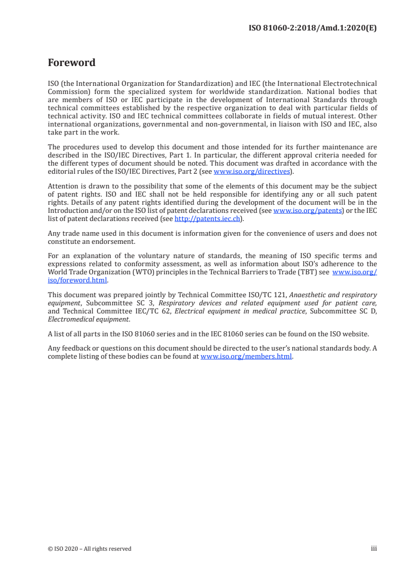 ISO 81060-2:2018/Amd 1:2020 - Non-invasive sphygmomanometers — Part 2: Clinical investigation of intermittent automated measurement type — Amendment 1
Released:1/8/2020
